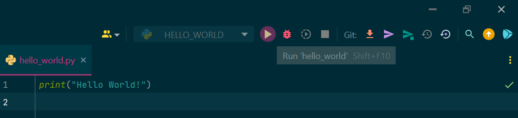 Run with IDE